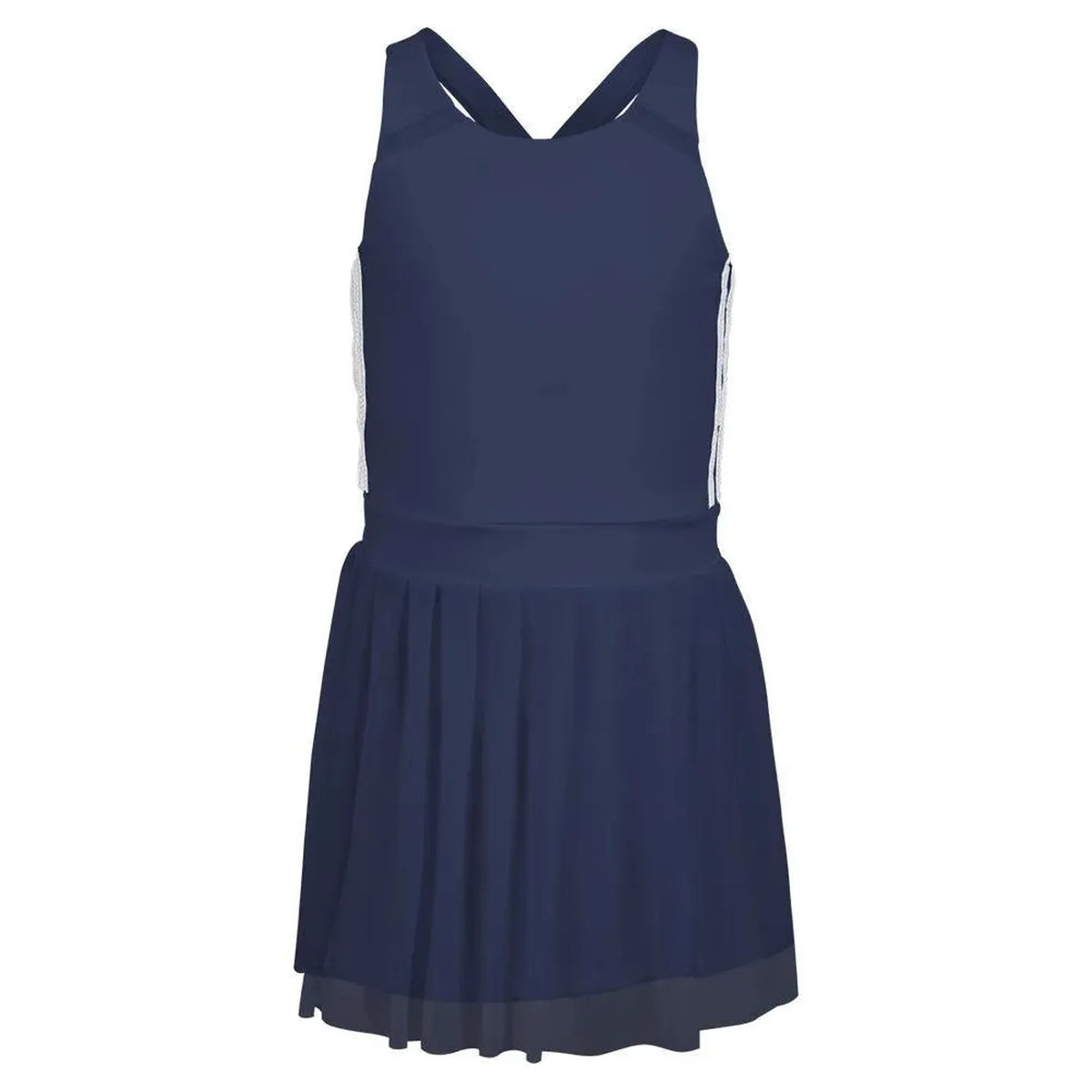 Girls' Game Time Tennis Dress-Apparel-Lucky In Love-97966-400_NAVY-L-Tennis Express