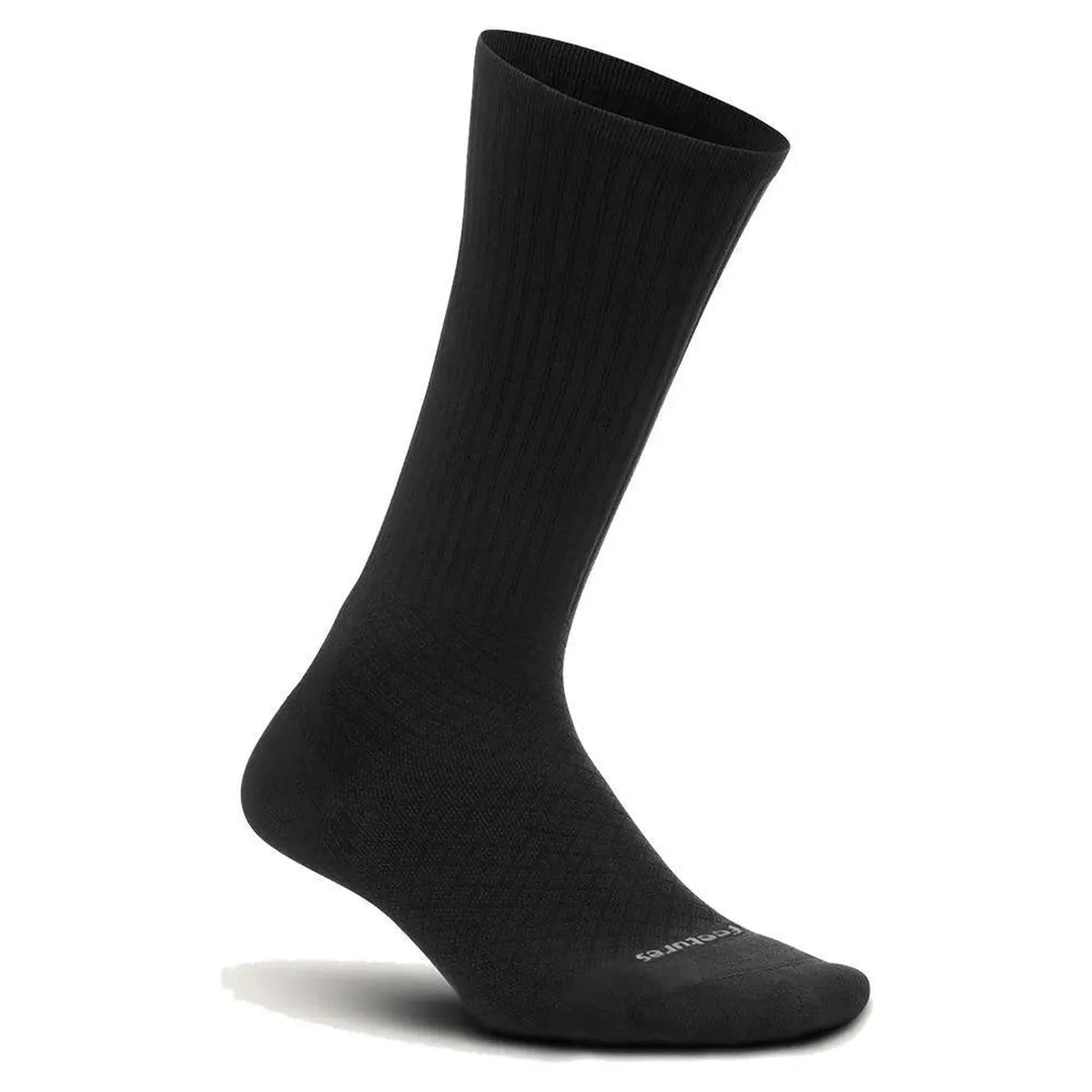 Plantar Fasciitis Relief Cushion Crew Socks Black-Socks-Feetures-98205-DEFAULT-L-Tennis Express