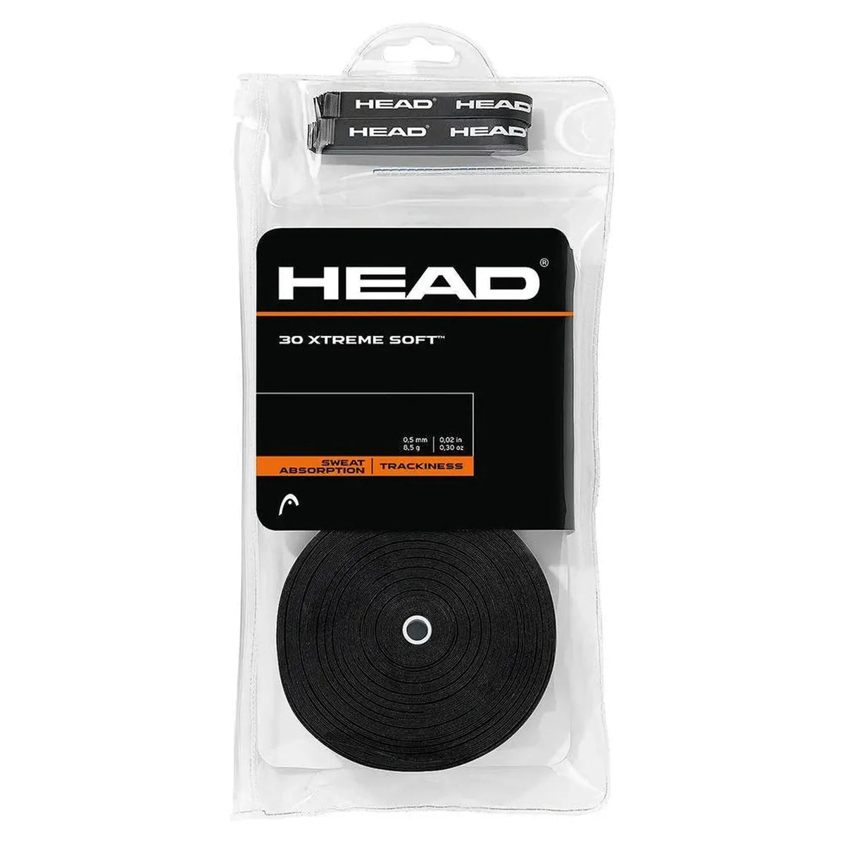30 Xtreme Soft Tennis Overgrip Black-Accessories-Head-98286-DEFAULT-L-Tennis Express