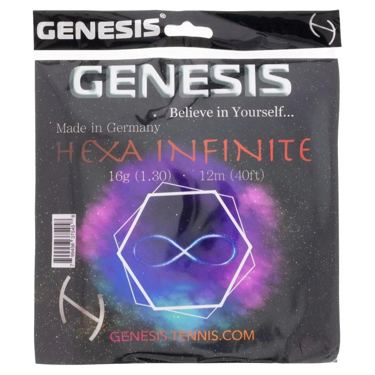 Red - Hexa Infinite 1.30 Red Tennis String-Strings-Genesis-98875-DEFAULT-L-Tennis Express