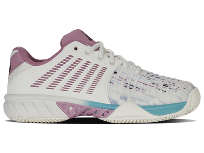 K-Swiss Women's Shoes Express Light 3 Padel | Snow White/Lilas/Pastel Turquoise