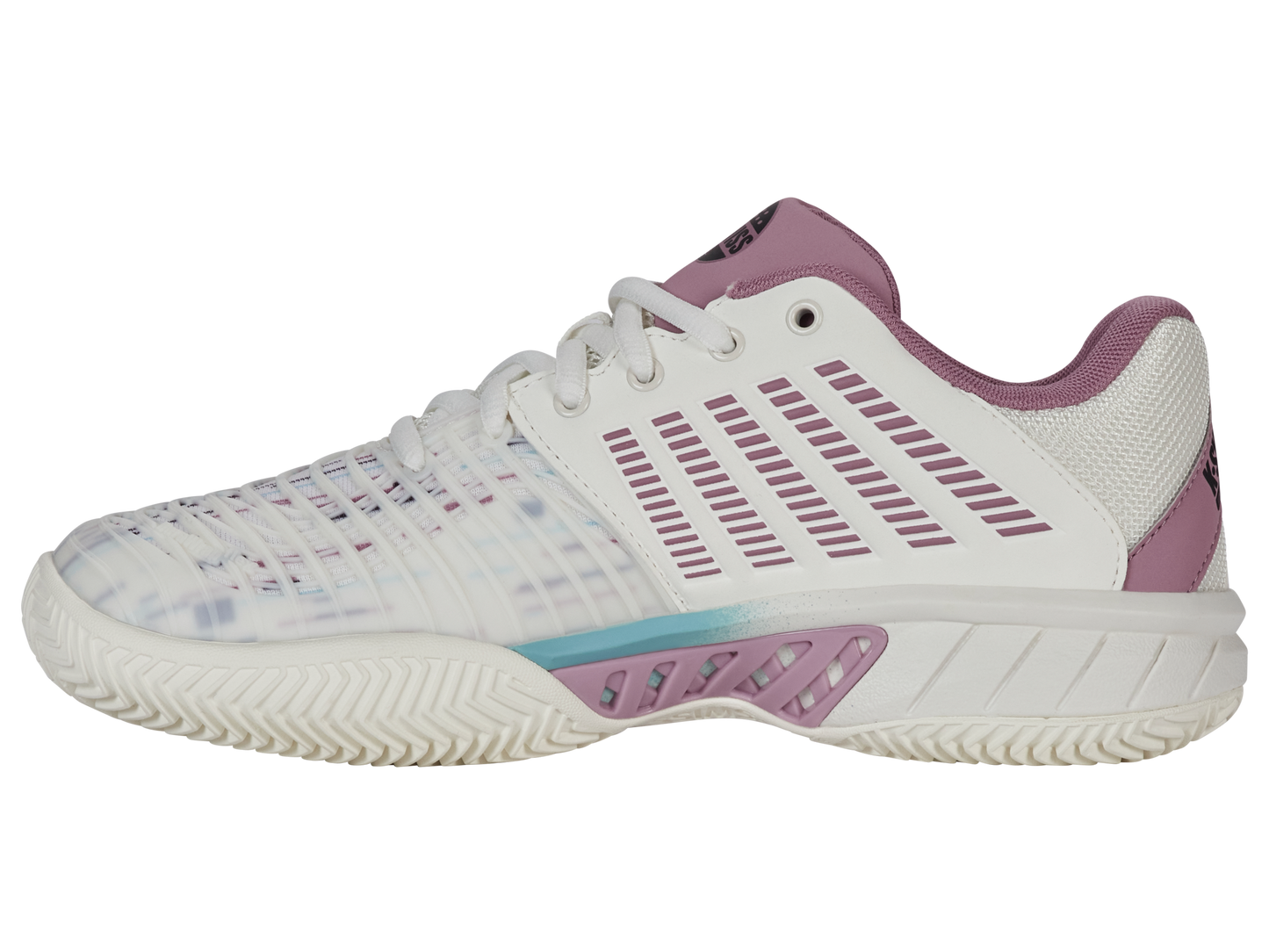 K-Swiss Women's Shoes Express Light 3 Padel | Snow White/Lilas/Pastel Turquoise