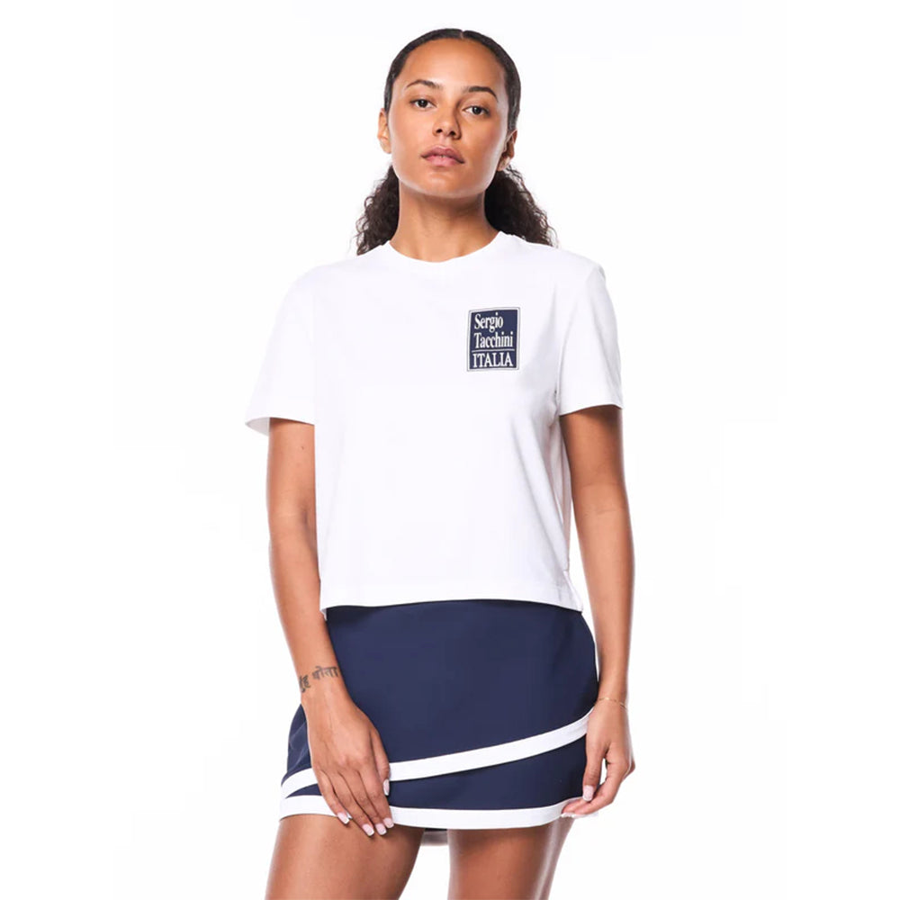 Sergio Tacchini Women's Italia Shirt | Brilliant White