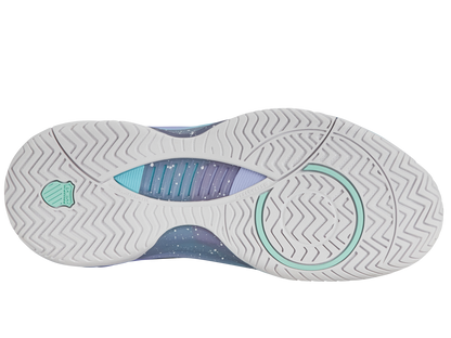 K-Swiss Women's Shoes Hypercourt Supreme 2 | Lilac Gray/Nimbus Cloud/Neon Purple