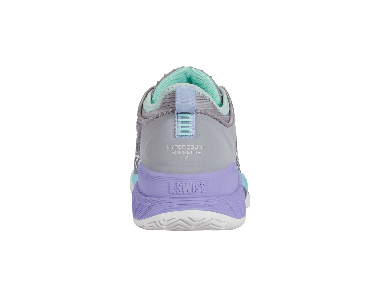 K-Swiss Women's Shoes Hypercourt Supreme 2 | Lilac Gray/Nimbus Cloud/Neon Purple