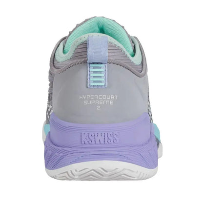 Women's Hypercourt Supreme 2 Tennis Shoes Lilac Gray and Nimbus Cloud