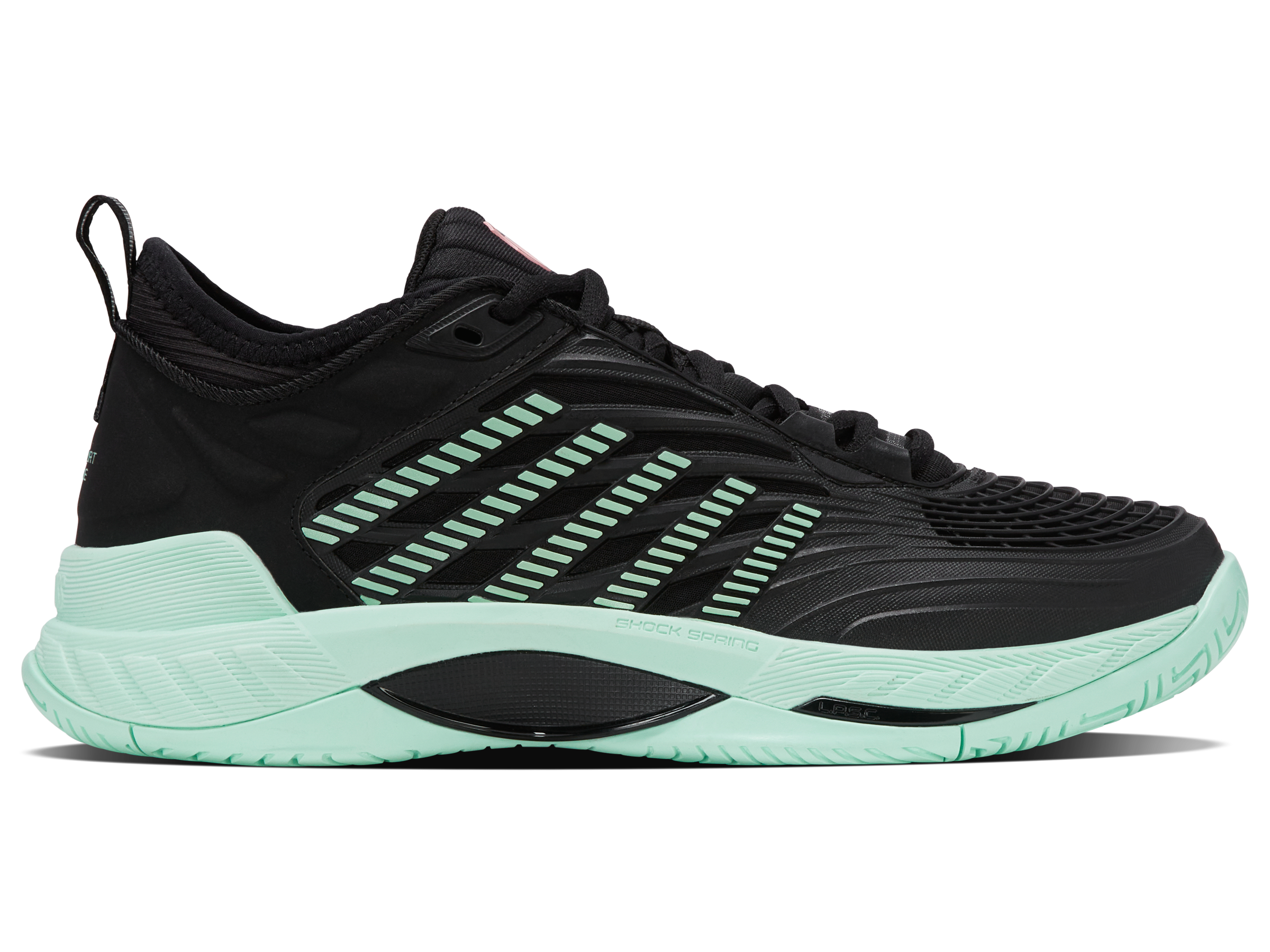 K-Swiss Women's Shoes Hypercourt Supreme 2 | Black/Neon Mint