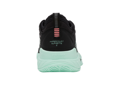 K-Swiss Women's Shoes Hypercourt Supreme 2 | Black/Neon Mint