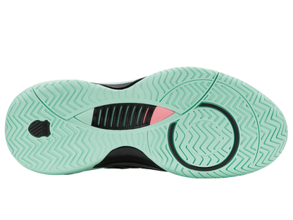 K-Swiss Women's Shoes Hypercourt Supreme 2 | Black/Neon Mint