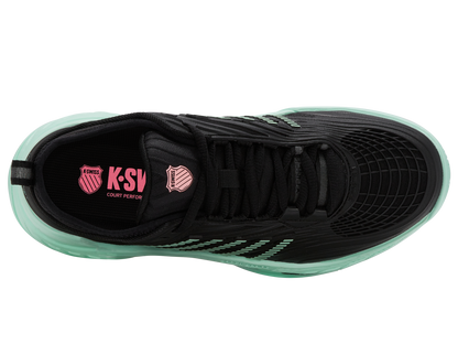 K-Swiss Women's Shoes Hypercourt Supreme 2 | Black/Neon Mint