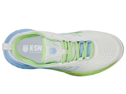 K-Swiss Women's Shoes Hypercourt Supreme 2 | Lucent White/Dutch Canal/Paradise Green