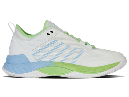 K-Swiss Women's Shoes Hypercourt Supreme 2 | Lucent White/Dutch Canal/Paradise Green