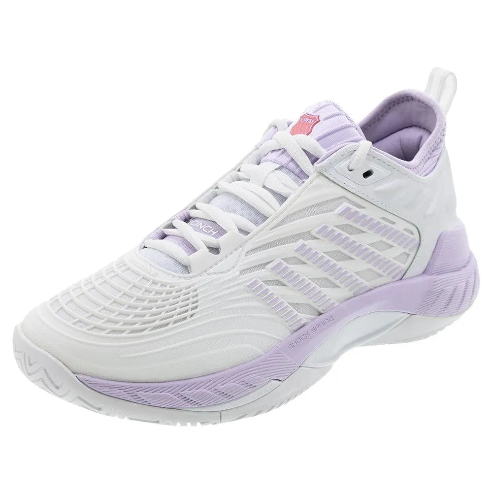 Women's Hypercourt Supreme 2 Tennis Shoes White and Orchid Petal-Footwear-K-Swiss-99071-182-M-Tennis Express