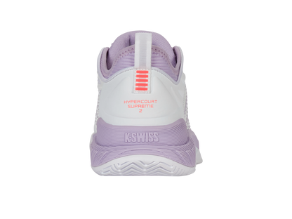 K-Swiss Women's Shoes Hypercourt Supreme 2 | White/Orchid Petal/Neon Blaze
