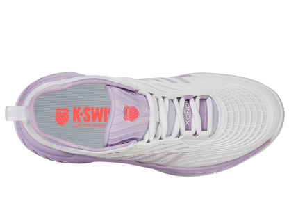 K-Swiss Women's Shoes Hypercourt Supreme 2 | White/Orchid Petal/Neon Blaze