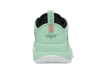 K-Swiss Women's Shoes Hypercourt Supreme 2 | Neon Mint/Black/White