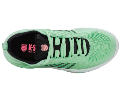 K-Swiss Women's Shoes Hypercourt Supreme 2 | Neon Mint/Black/White