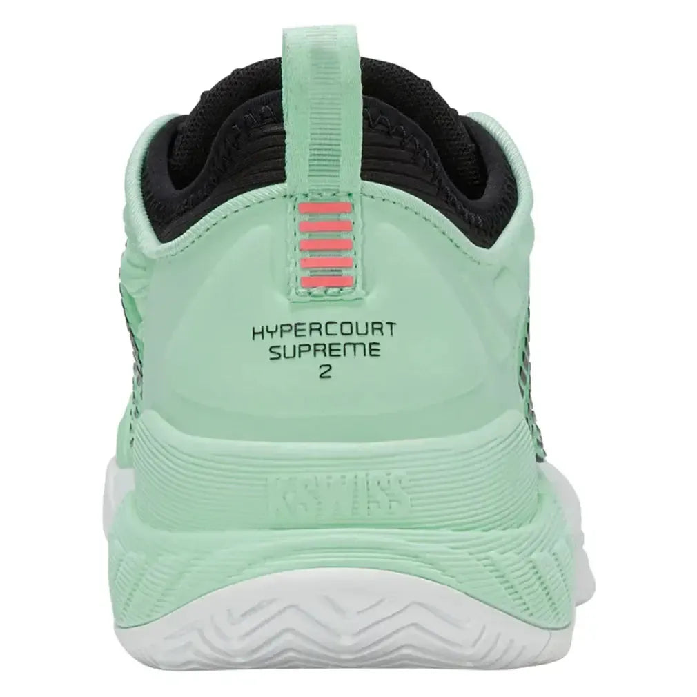 Women's Hypercourt Supreme 2 Tennis Shoes Neon Mint and Black