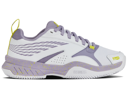 K-Swiss Women's Shoes Speedex Padel | White/Wisteria/Evening Primrose