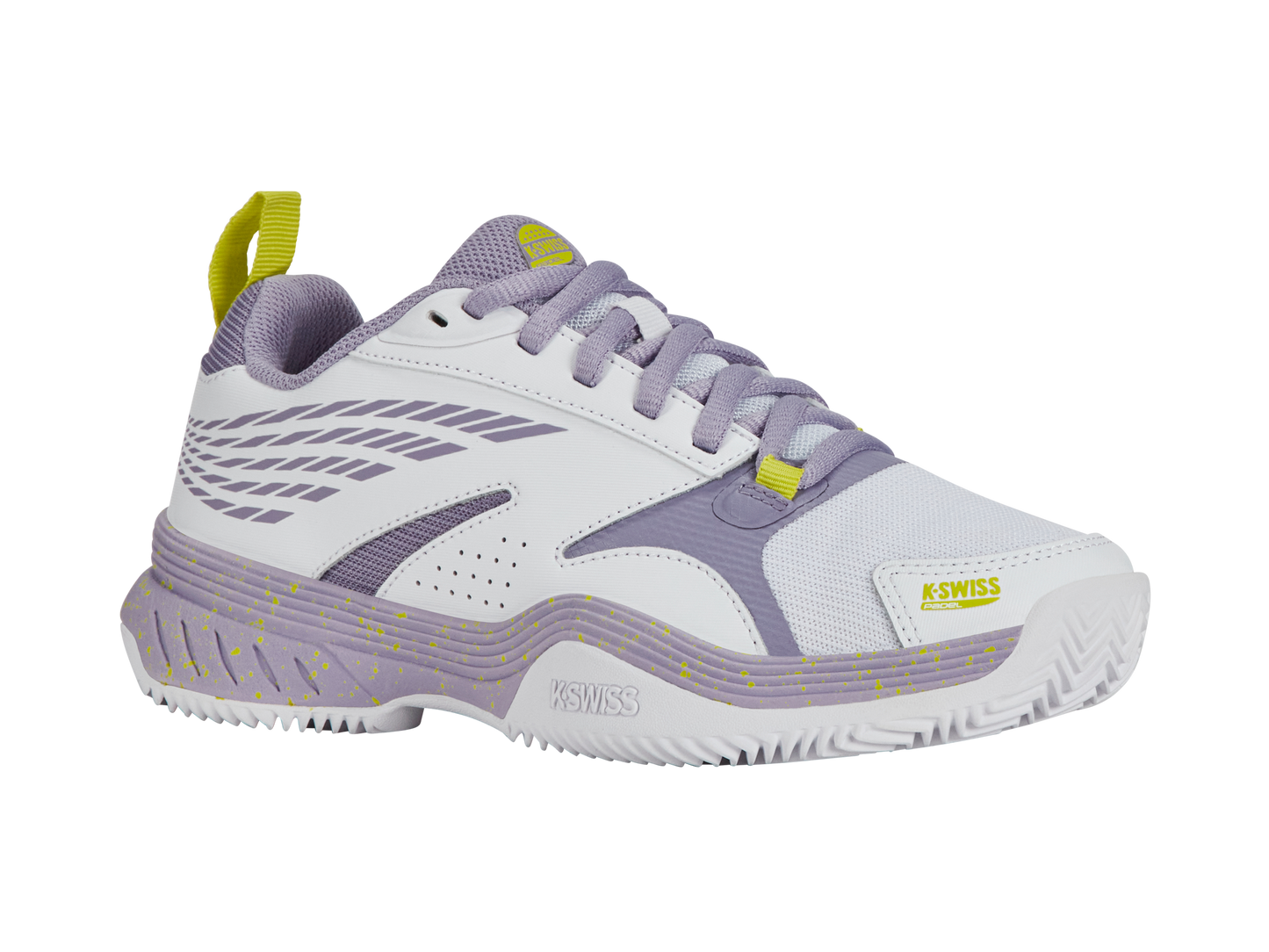K-Swiss Women's Shoes Speedex Padel | White/Wisteria/Evening Primrose