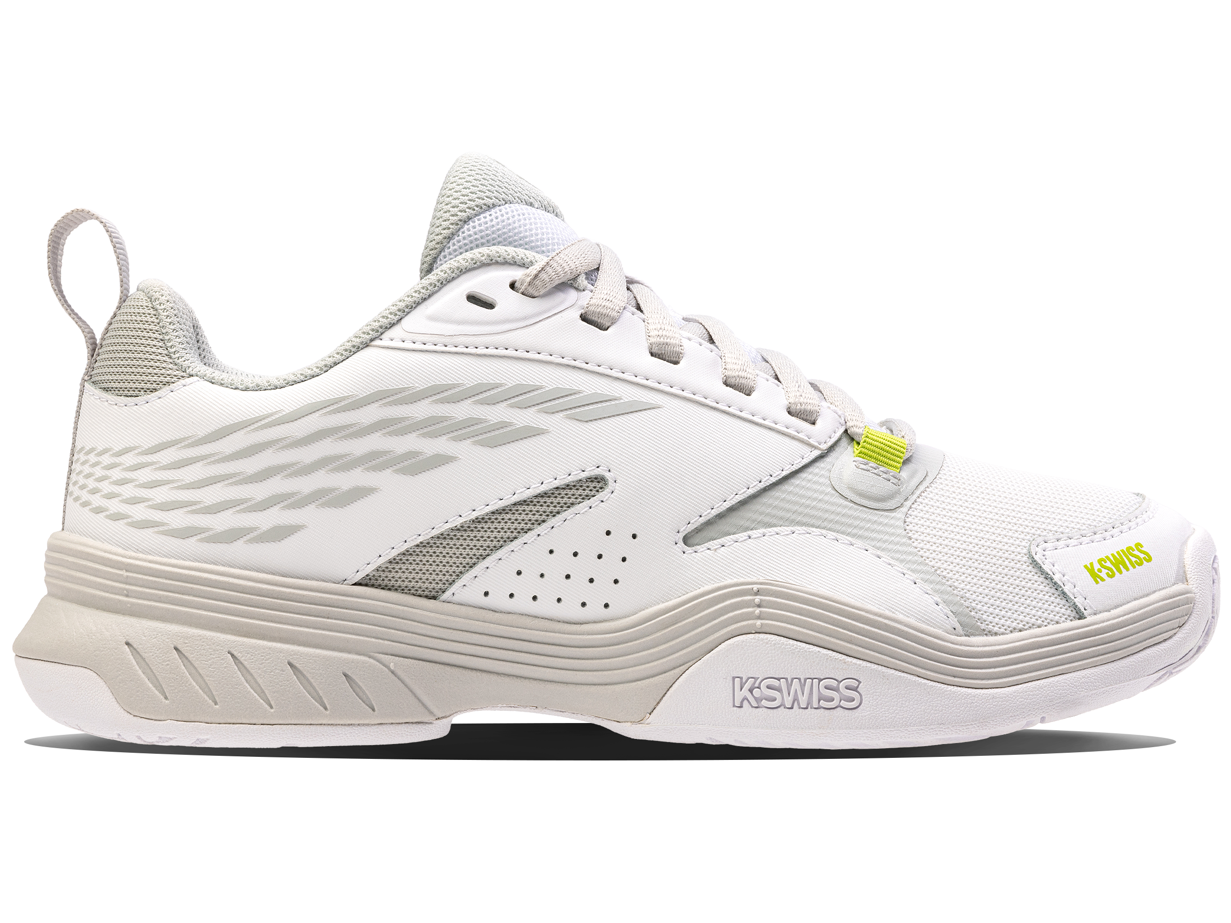 K-Swiss Women's Shoes Speedex | White/Gray Violet/Lime Green