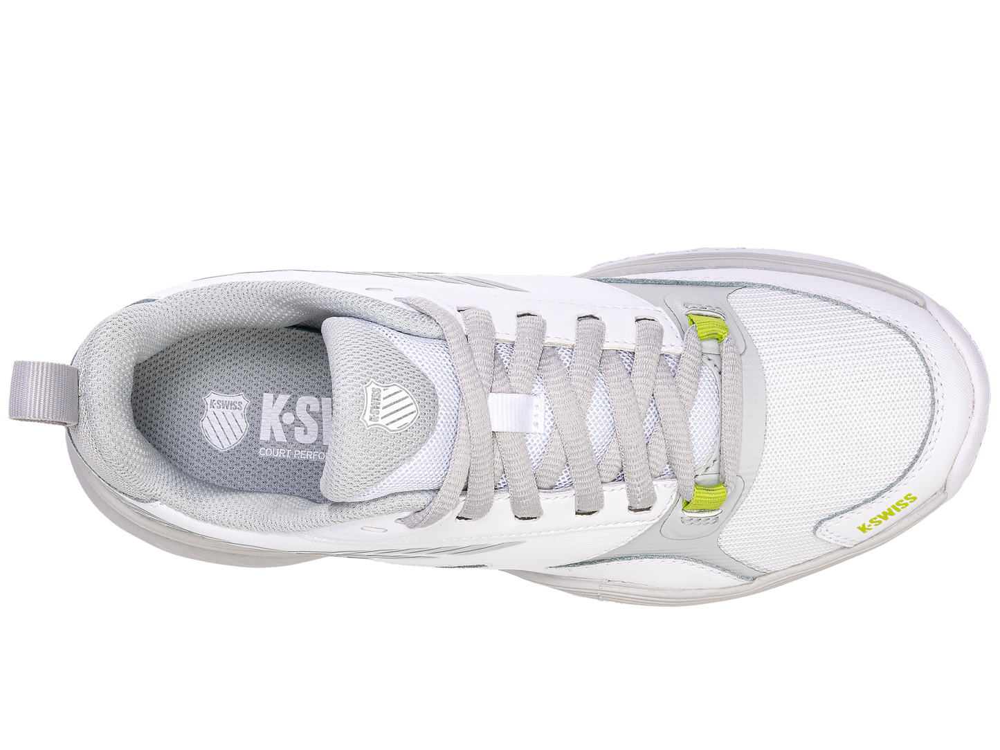 K-Swiss Women's Shoes Speedex | White/Gray Violet/Lime Green