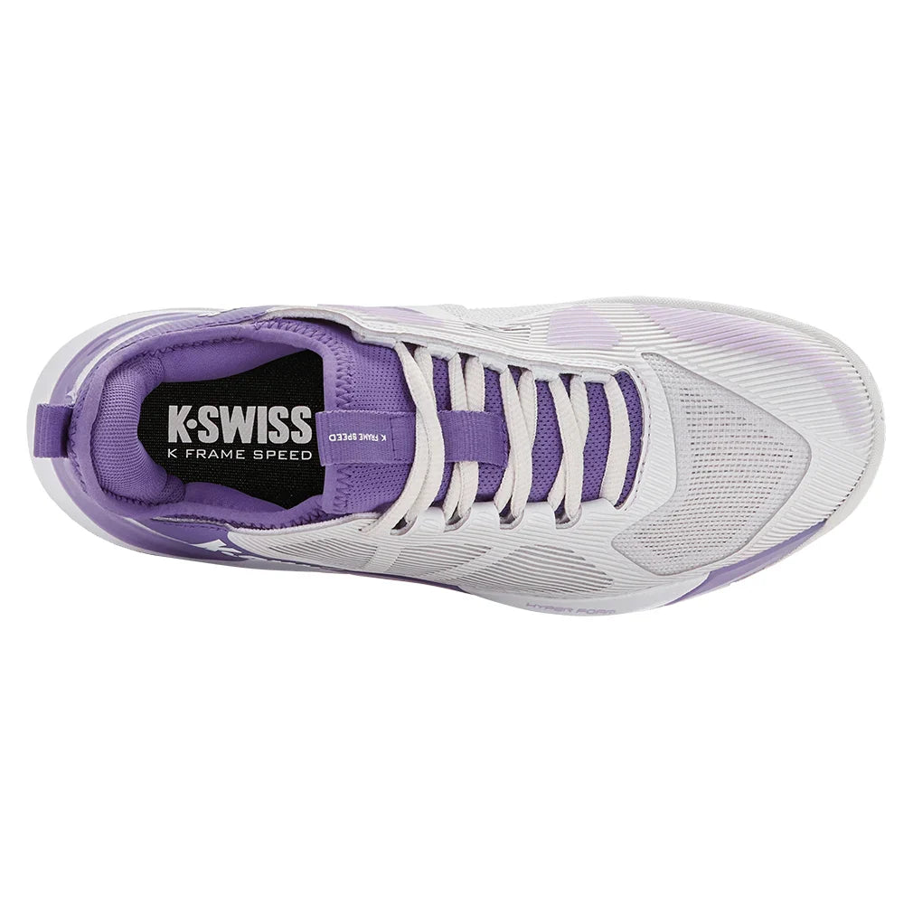 Women's K-Frame Speed Tennis Shoes Nimbus Cloud and White
