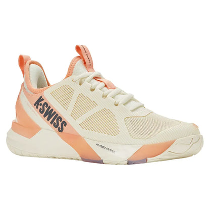 Women's K-Frame Speed Tennis Shoes Egret and Peach Parfait-Footwear-K-Swiss-99484-150U26-y-Tennis Express
