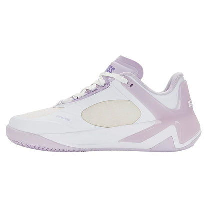 Women's K-Frame Pickleball Shoes White and Orchid Hush