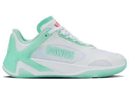 K-Swiss Women's Shoes K-Frame Pickleball | White/Neon Mint/Hot Neon Pink