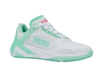 K-Swiss Women's Shoes K-Frame Pickleball | White/Neon Mint/Hot Neon Pink