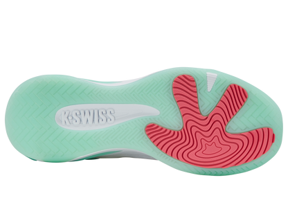 K-Swiss Women's Shoes K-Frame Pickleball | White/Neon Mint/Hot Neon Pink