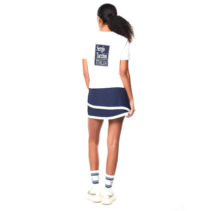Sergio Tacchini Women's Italia Shirt | Brilliant White