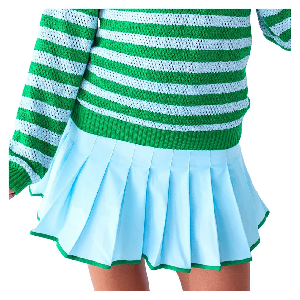 Women's Alicia Tennis Skort Light Blue-Apparel-Bubble-ALIS-LB-Tennis Express