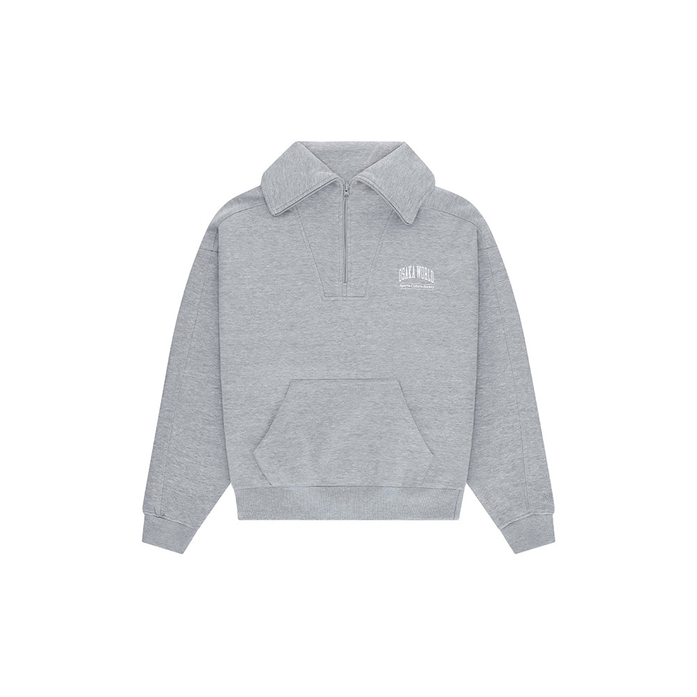 Osaka Women Half Zip Sweater | Heather Grey