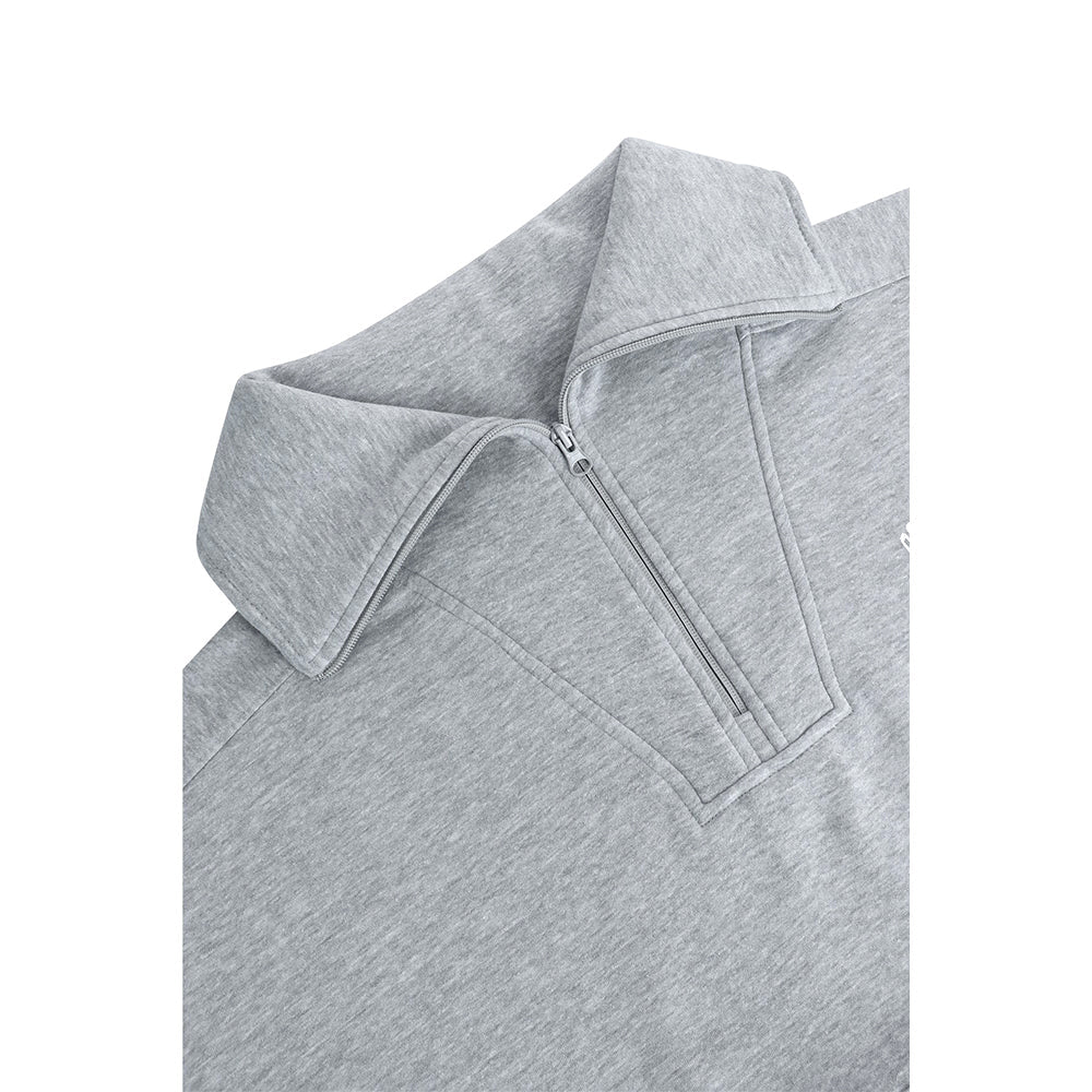 Osaka Women Half Zip Sweater | Heather Grey