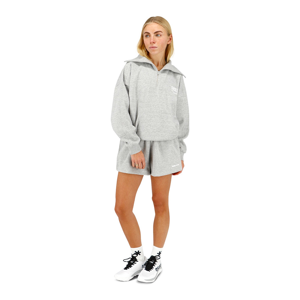 Osaka Women Half Zip Sweater | Heather Grey
