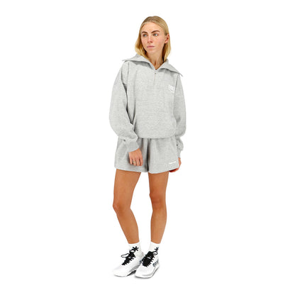 Osaka Women Half Zip Sweater | Heather Grey
