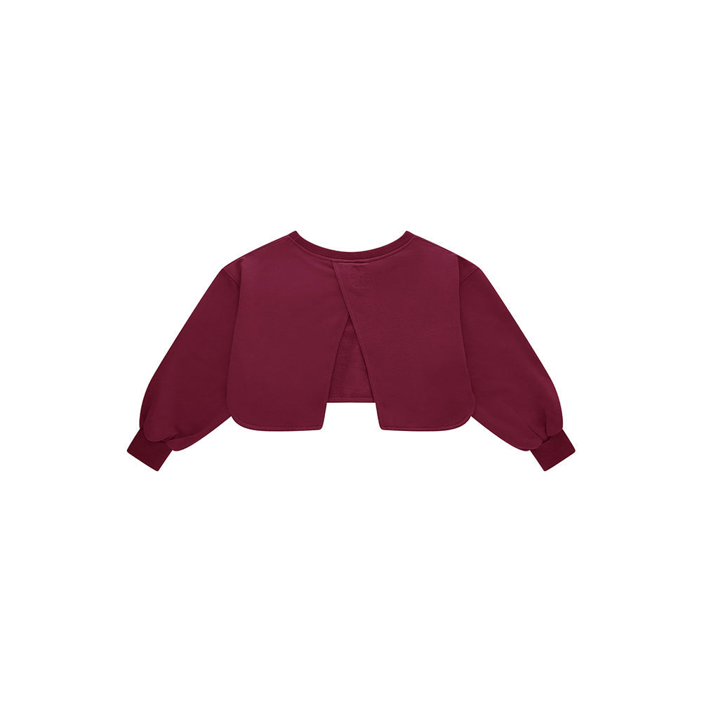 Osaka Women Crossed Back Sweater | Cherry Lacquer