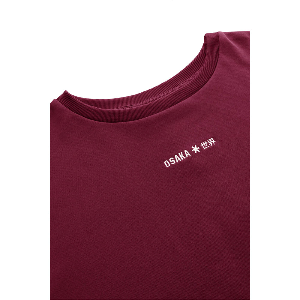 Osaka Women Crossed Back Sweater | Cherry Lacquer