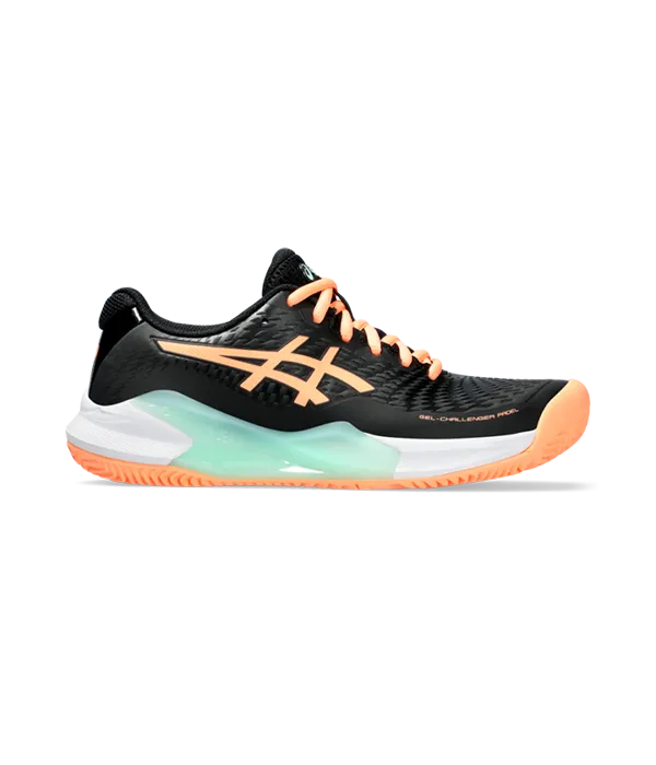 Padel Shoes Asics Gel-Challenger 14 Padel Mujer Black/Bright Sunstone