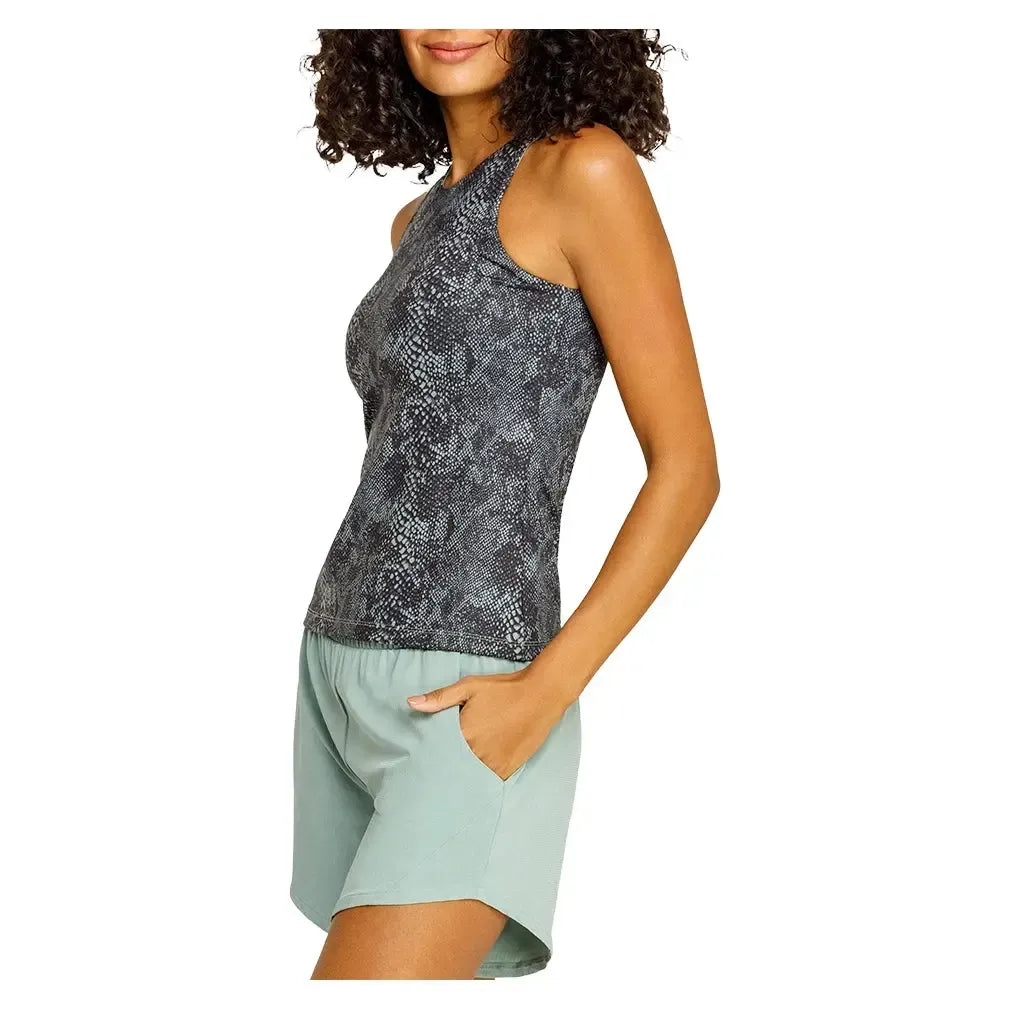Women's Foundation Hi-Neck Tennis Tank Snakeskin