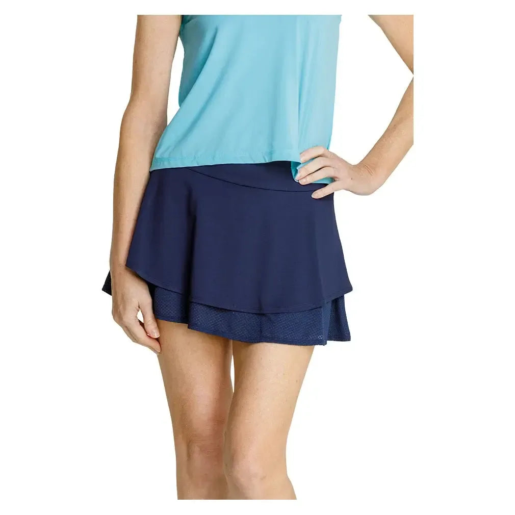 Women's Lora Double Flounce Skort-Apparel-Tail-AX6287-F25-Navy-Tennis Express