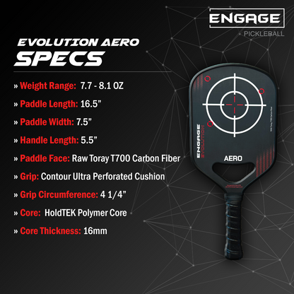 Engage Pickleball Aero Thermoformed Pickleball Paddle