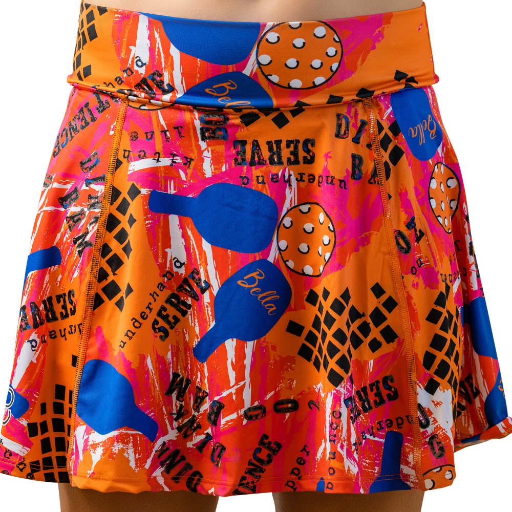 Picckleball Bella Aline Skort Graffiti 3