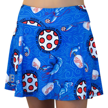 Picckleball Bella Aline Skort Lobster Monster