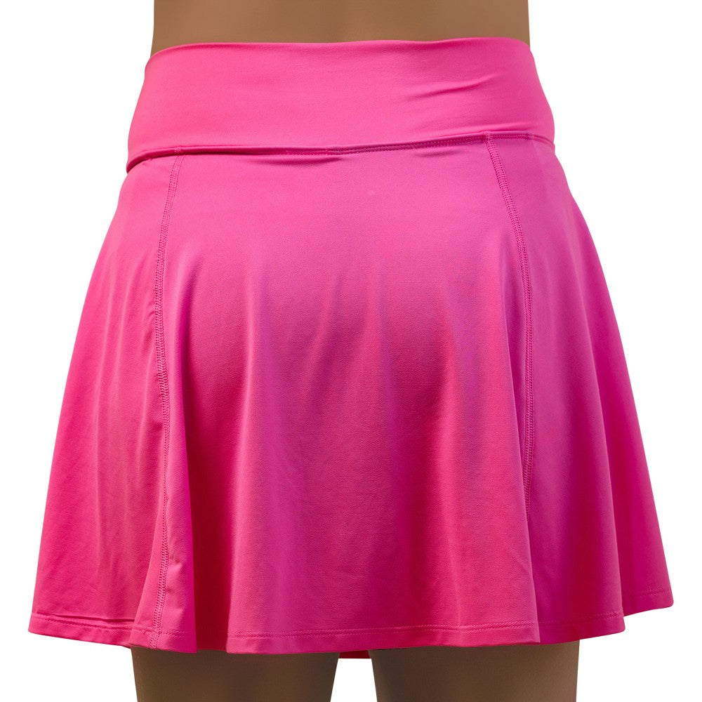 Picckleball Bella Aline Skort Neon Pink with Groovy