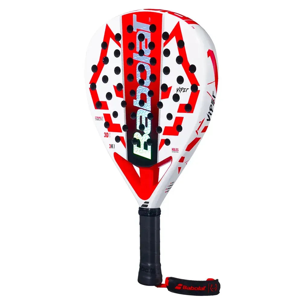 Viper Juan Lebron 2025 Padel Racquet White and Red