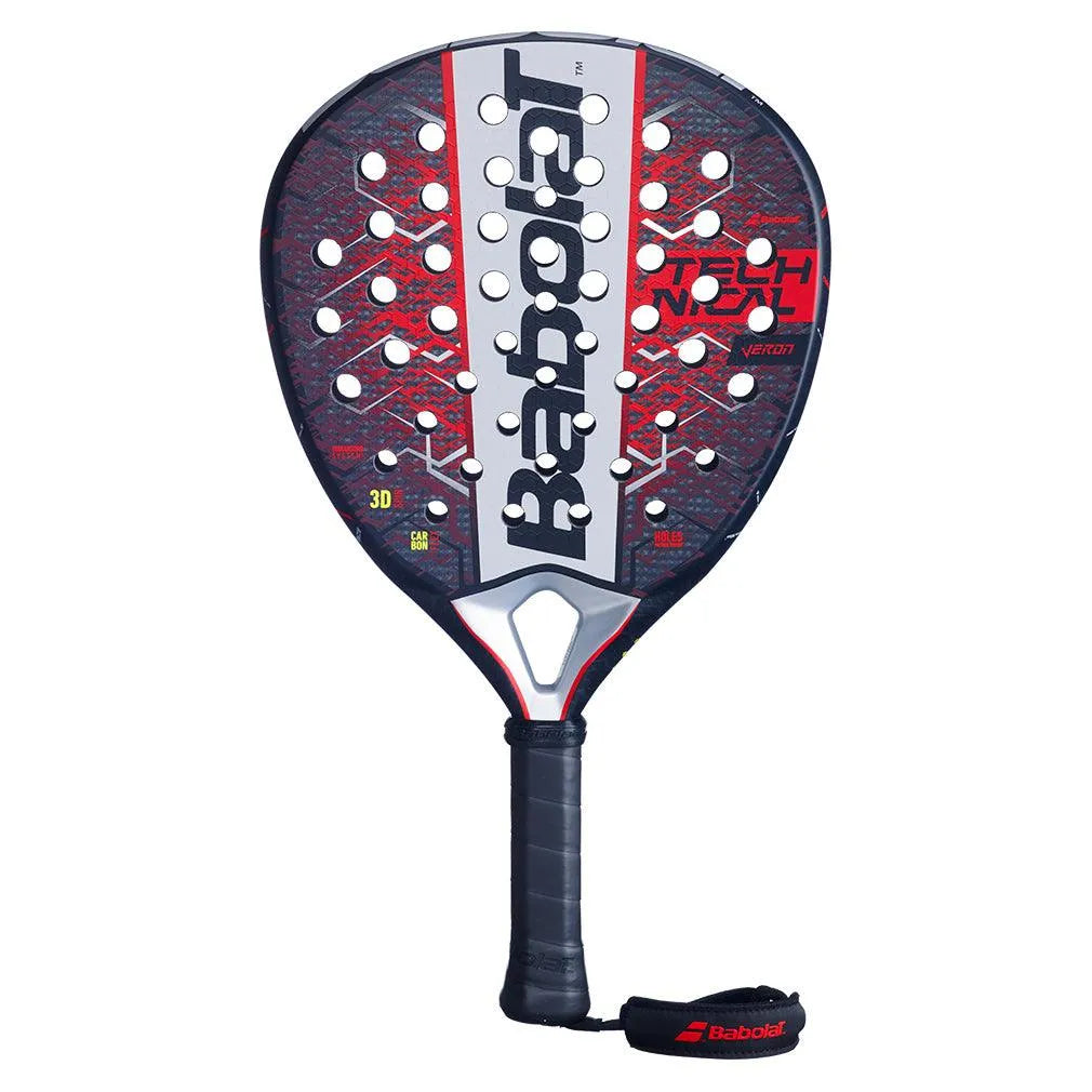 Technical Veron 2.5 Padel Racquet Black and Red