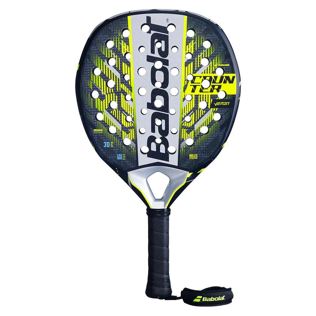 Counter Veron 2.5 Padel Racquet Black and Yellow